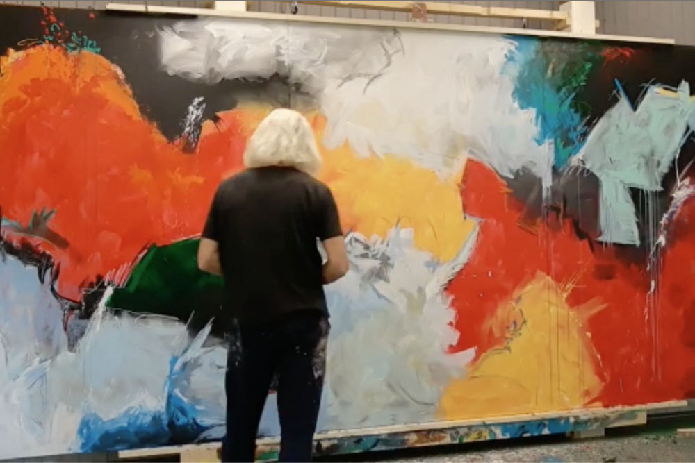Gert aan het werk